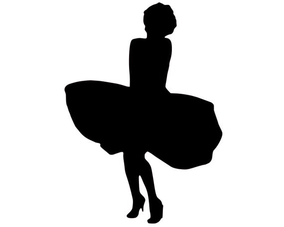 pic Marilyn Monroe Silhouette silhouette of classic marilyn monroe picture svg dxf gsp for die craft machines
