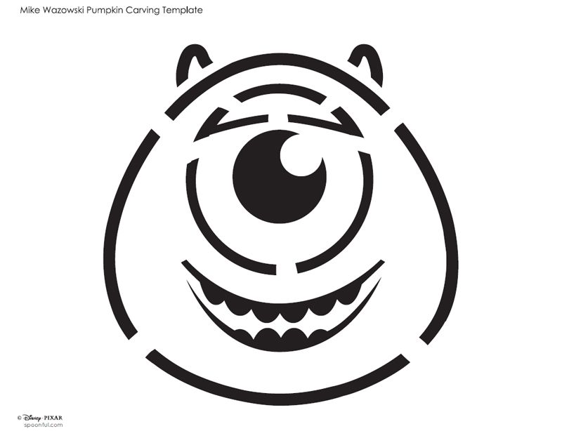 photo Monsters Inc Pumpkin Template halloween pumpkin carving stencils