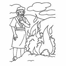 pics Moses In The Wilderness Coloring Page bible lessons moses