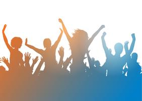 photo Party Silhouette Images party crowd people silhouette stock illustration download image now istock