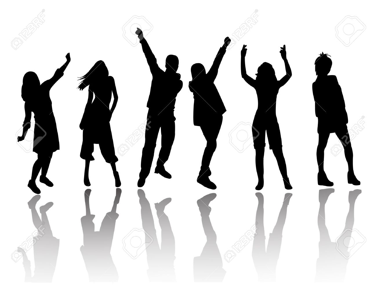 picture Party Silhouette Images party silhouettes of people crowd royalty free cliparts vectors and stock illustration image 90907892