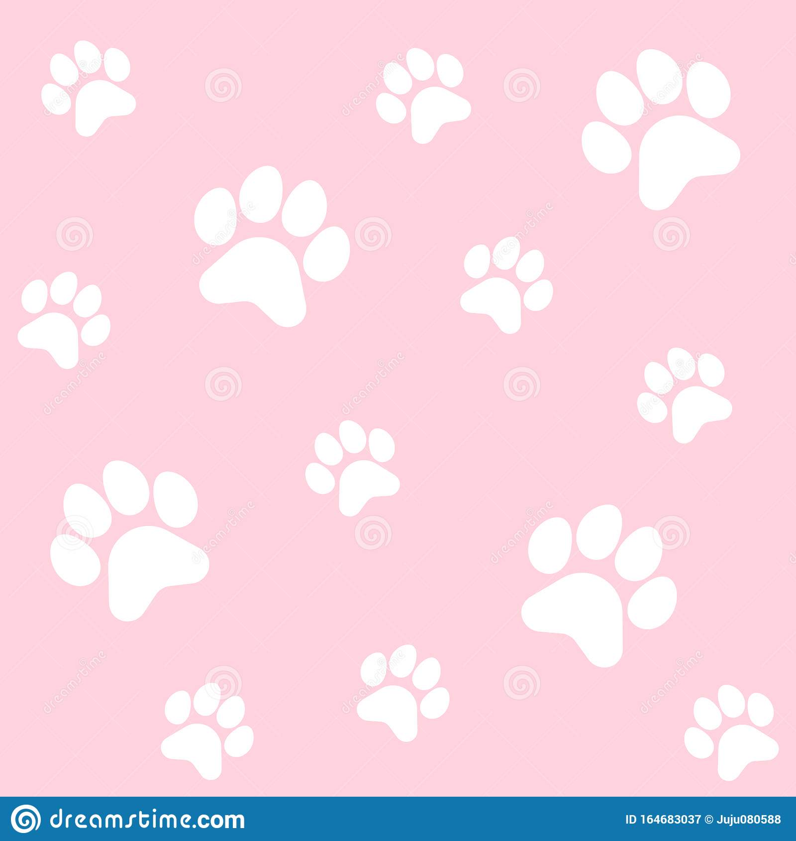pix Pink Paw Background https www shutterstock com image vector pink paw prints pattern background vector 465473186