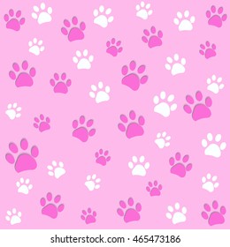 pics Pink Paw Background seamless pattern for textile design pink paw print pattern background stock illustration download image now istock