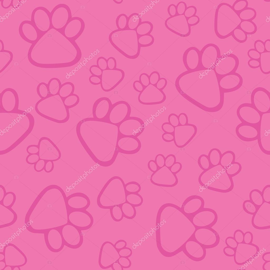 pix Pink Paw Background pink paw print white background paw print pattern vector illustration vector image by c irysha279 gmail com vector stock 310924340