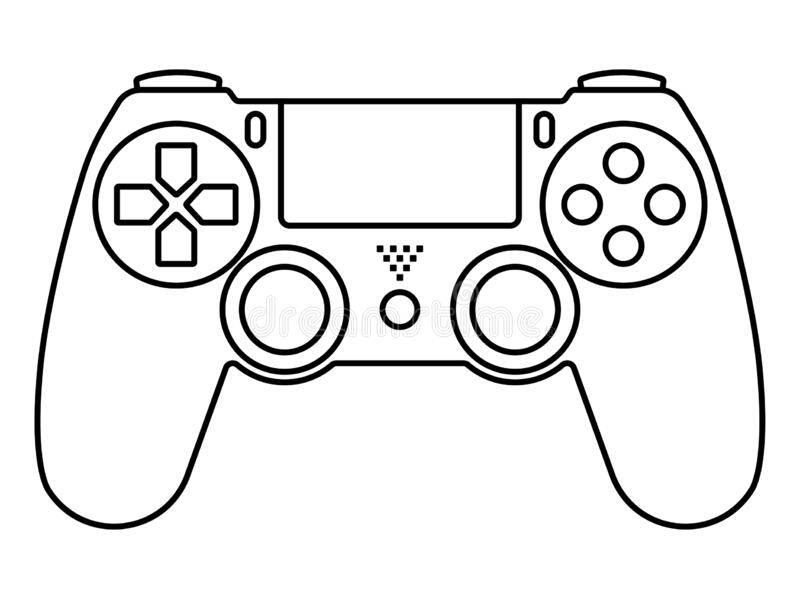 pix Ps4 Controller Outline vectorstock