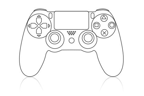 pic Ps4 Controller Outline get drawing