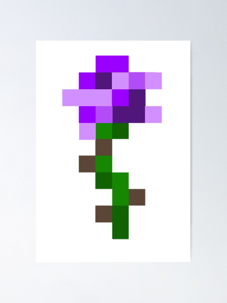 photo Purple Flower Minecraft redbubble