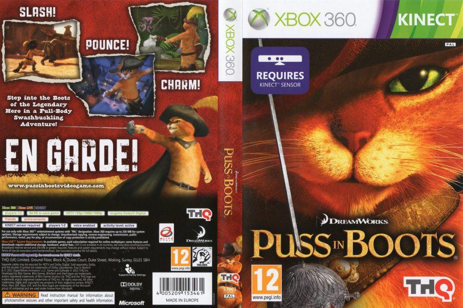 photo Puss In Boots Xbox 360 Download kinect puss in boots 2011 pal xbox