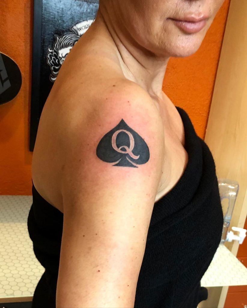 images Queen Of Spades Symbols ace of spades tattoo spade tattoo