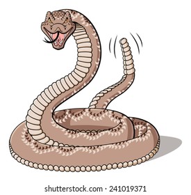 picture Rattlesnake Cartoon Image https www shutterstock com image vector illustration cartoon rattlesnake isolated on white 241019371
