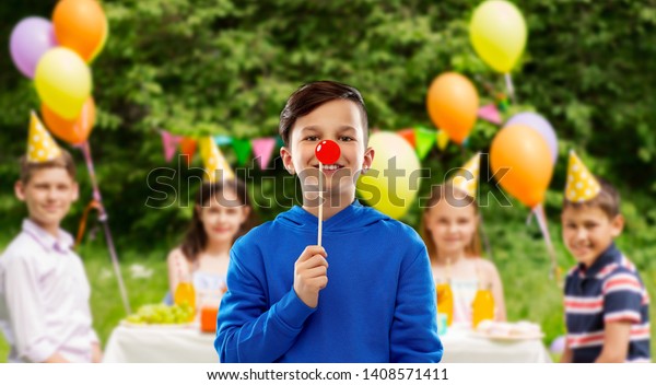 pics Red Nose Day Photo Booth alamy