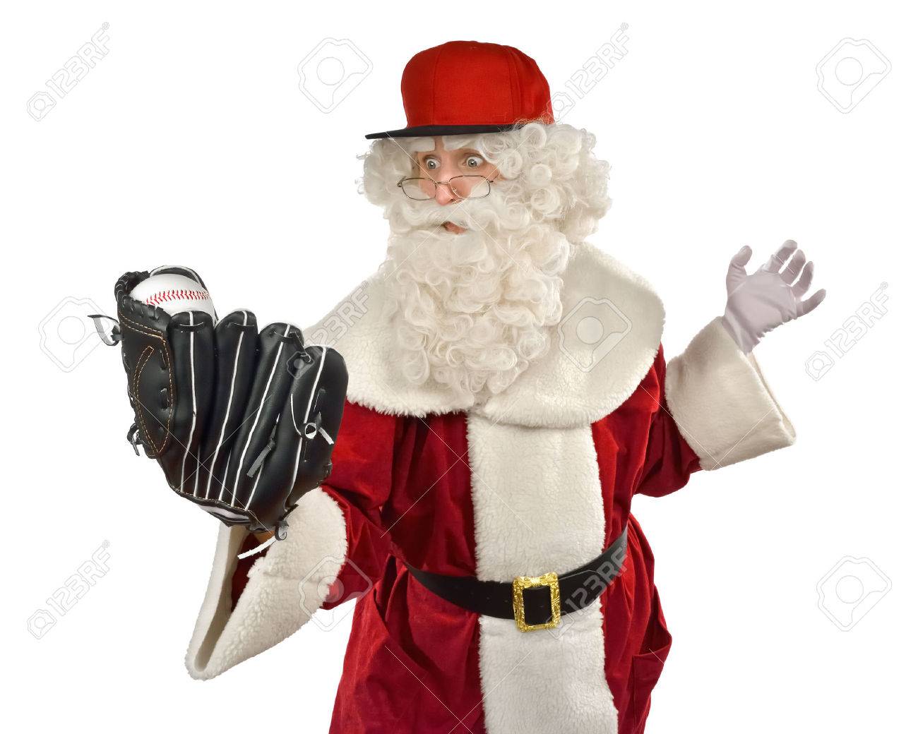 pic Santa Claus Playing Baseball dreamstime com