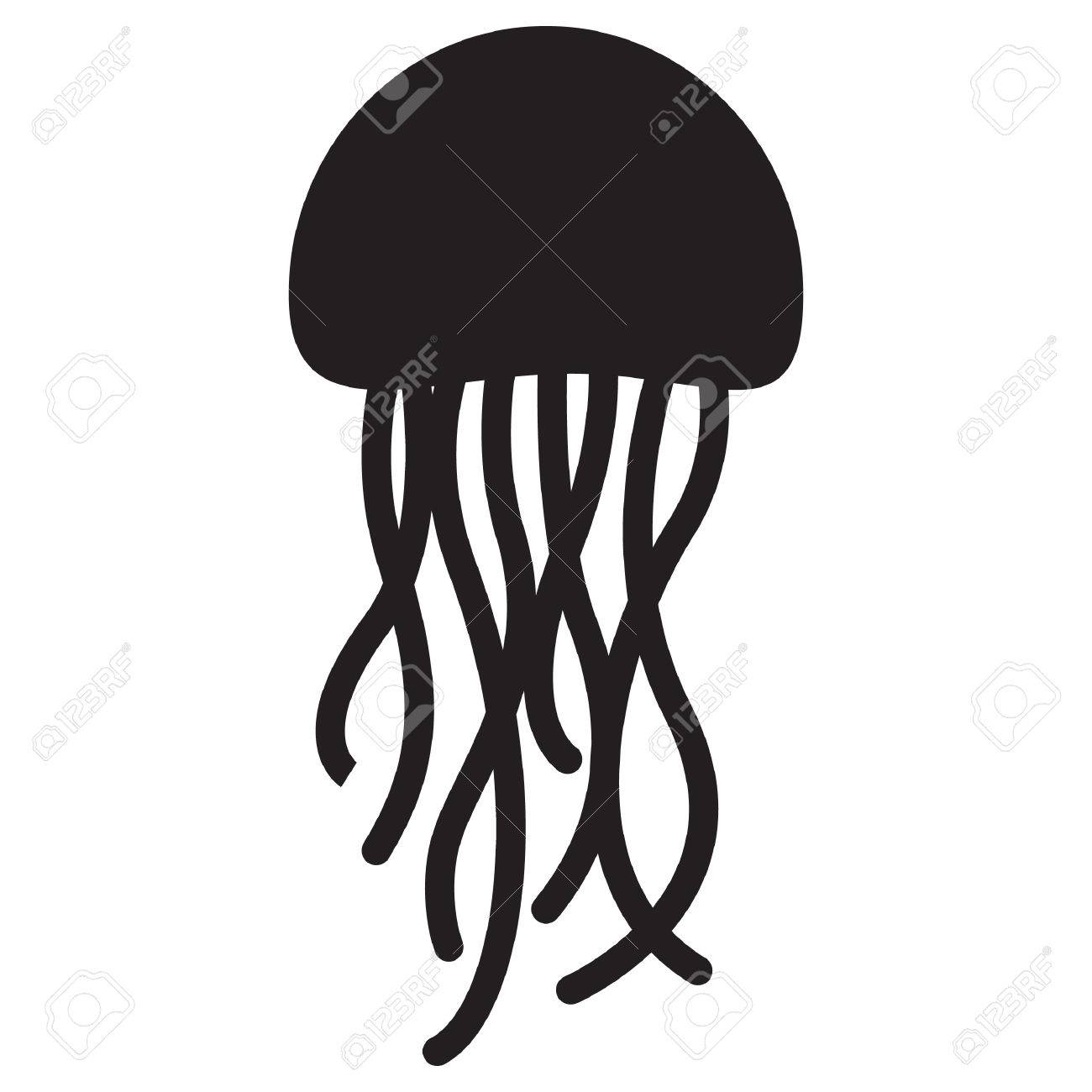 pics Silhouette Jellyfish jellyfish silhouette v3 decal sticker
