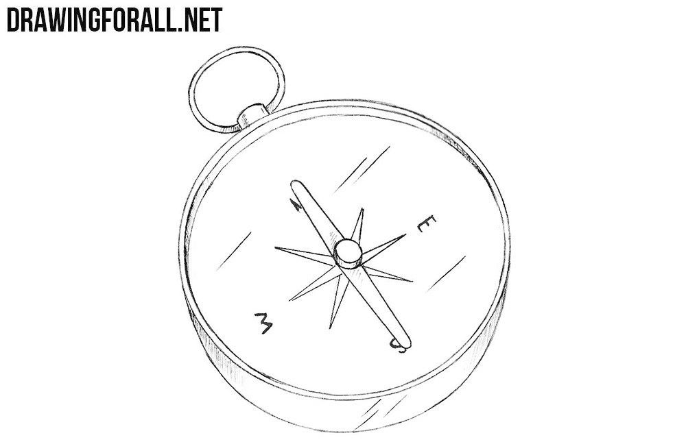 picture Simple Compass Drawing how to draw a compass rose step by step