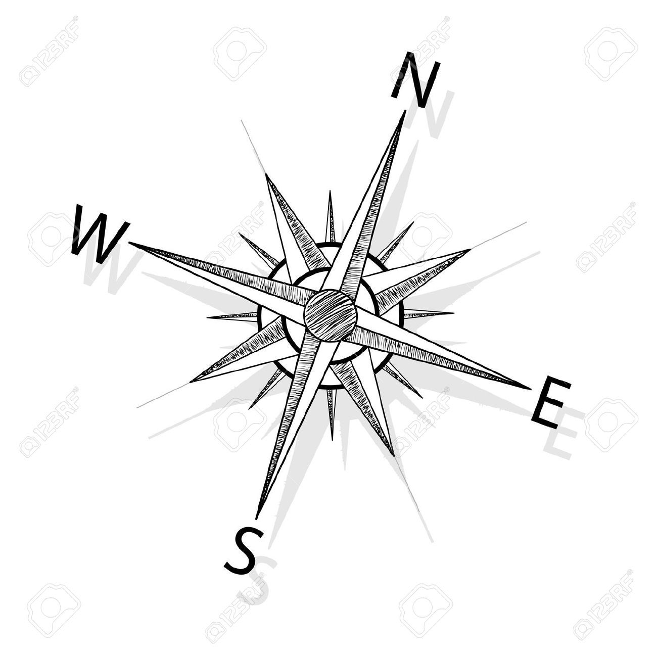 picture Simple Compass Drawing how to draw a compass easy drawing