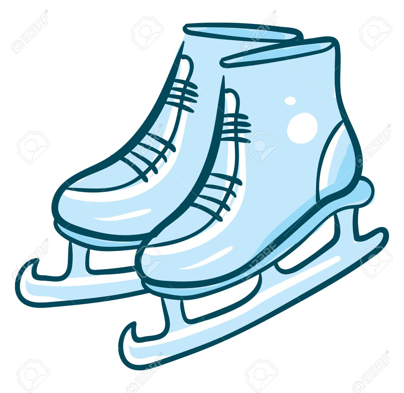 photo Skating Shoes Clipart https www gograph com clipart illustration of ice skating shoes gg75194098 html