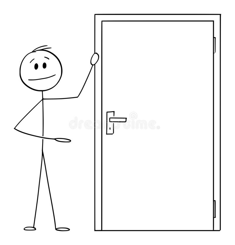 pics Stick Figure Door https depositphotos com 65860475 stock illustration stick man figure enters a html