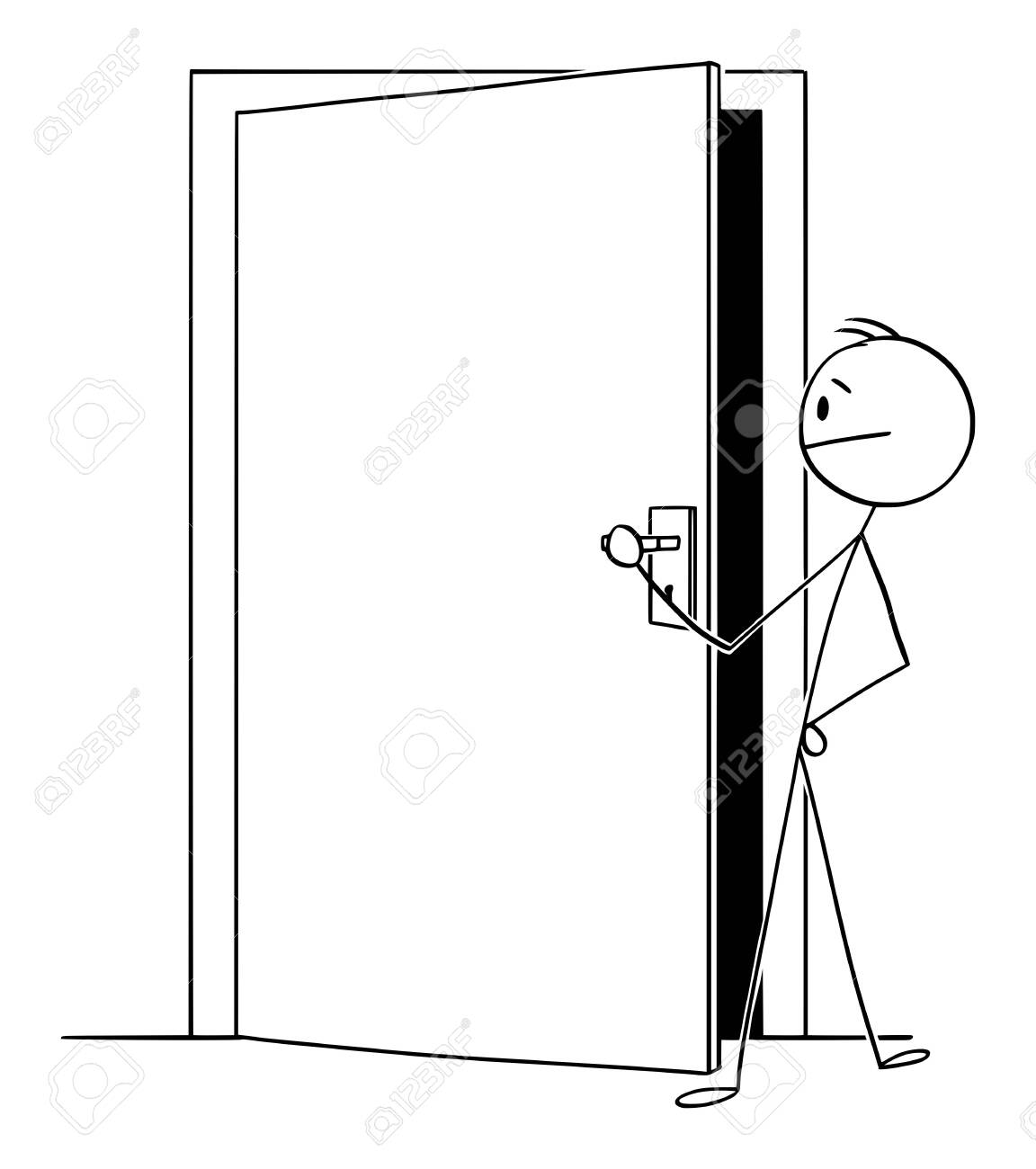 images Stick Figure Door dreamstime com