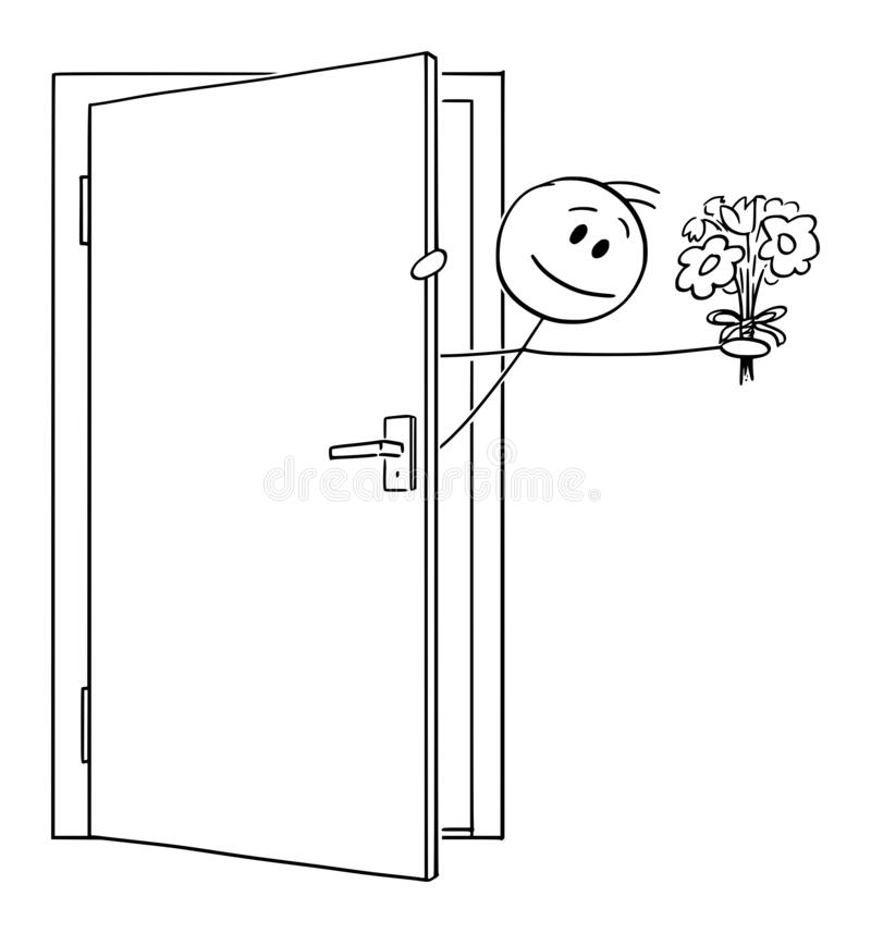 pic Stick Figure Door door stick figure stock illustrations