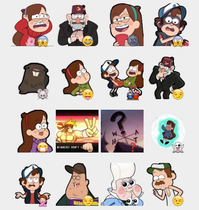 pic Telegram Gravity Falls Stickers pinterest