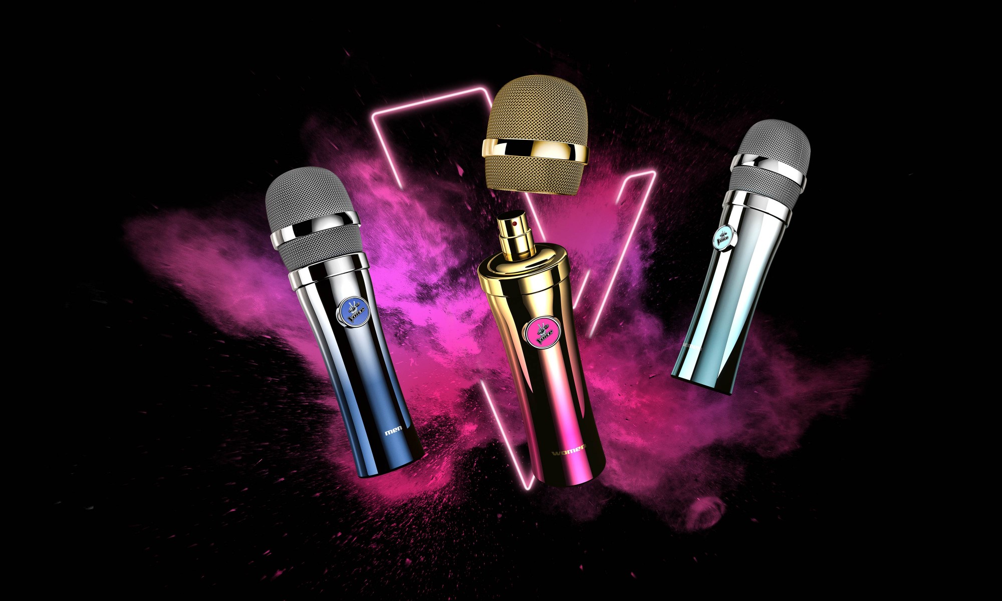 pics The Voice Microphone Perfume the voice perfume 100ml edt black edition for men