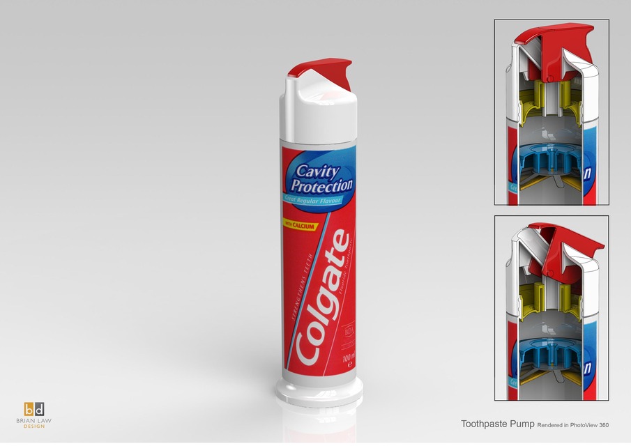 wallpapers Toothpaste Pump Dispenser toothpaste pump 3d cad model library