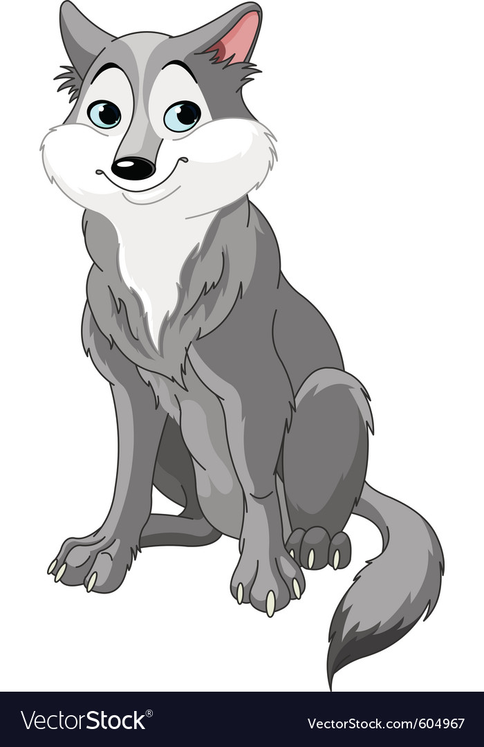 photo Wolf Pictures Cartoon wolf looking up cartoon clipart vector friendlystock